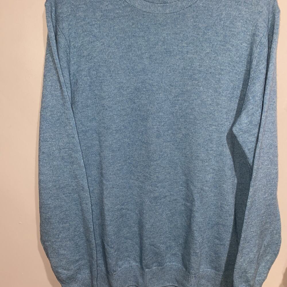 Rodd & Gunn Queens Town Sweater Optim Wool Cashmere Merino Lagoon Blue Med View 2